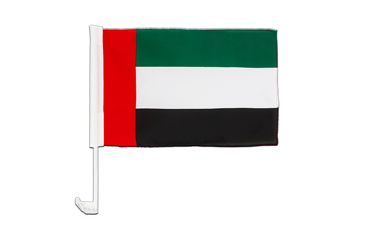 Émirats Arabes Unis - Drapeau pour voiture 30 x 40 cm