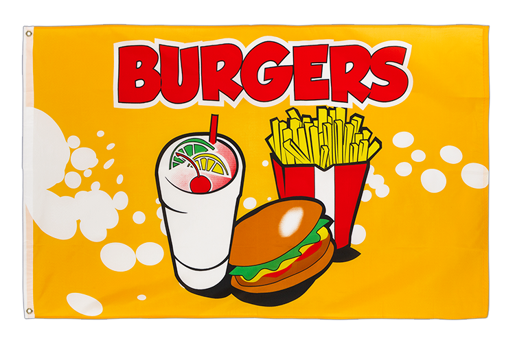Burgers - 3x5 ft Flag