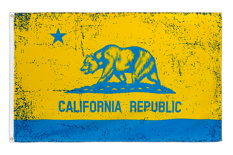 USA Kalifornien Blau-Gold - Flagge 90 x 150 cm