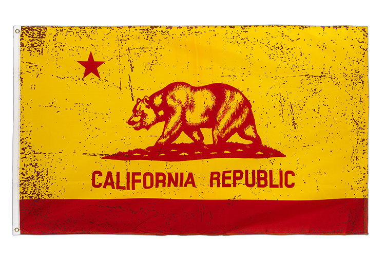 USA California Red-Gold - 3x5 ft Flag