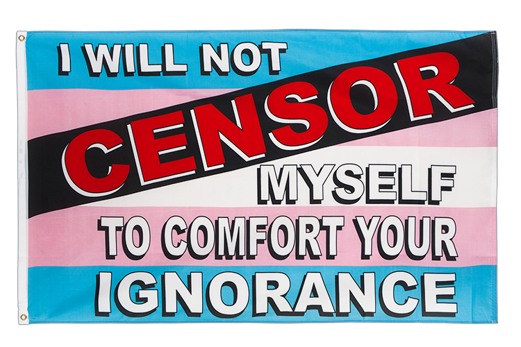 Transgender Censor Flagge 90 x 150 cm