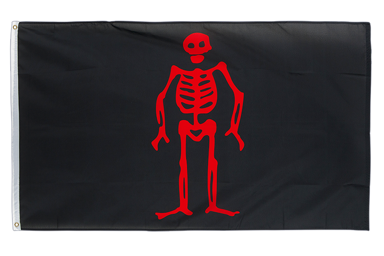 Pirat Edward Lowe Flagge 90 x 150 cm
