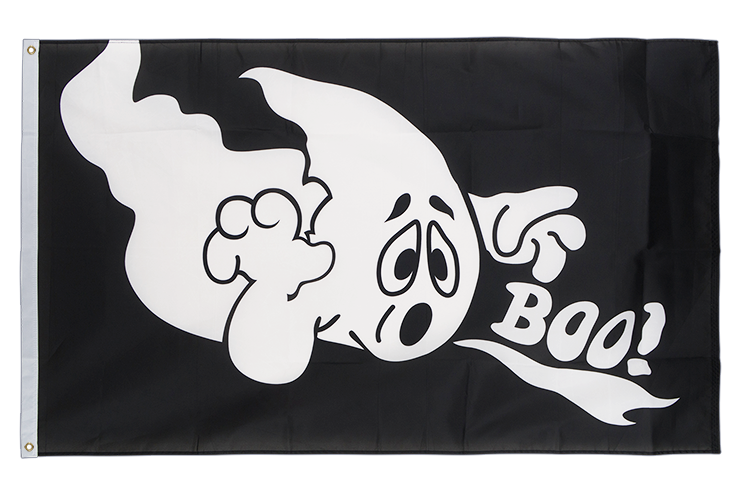 Halloween Ghost with Boo - 3x5 ft Flag