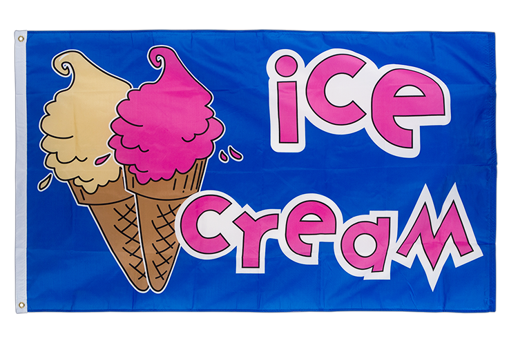 Ice Cream - 3x5 ft Flag
