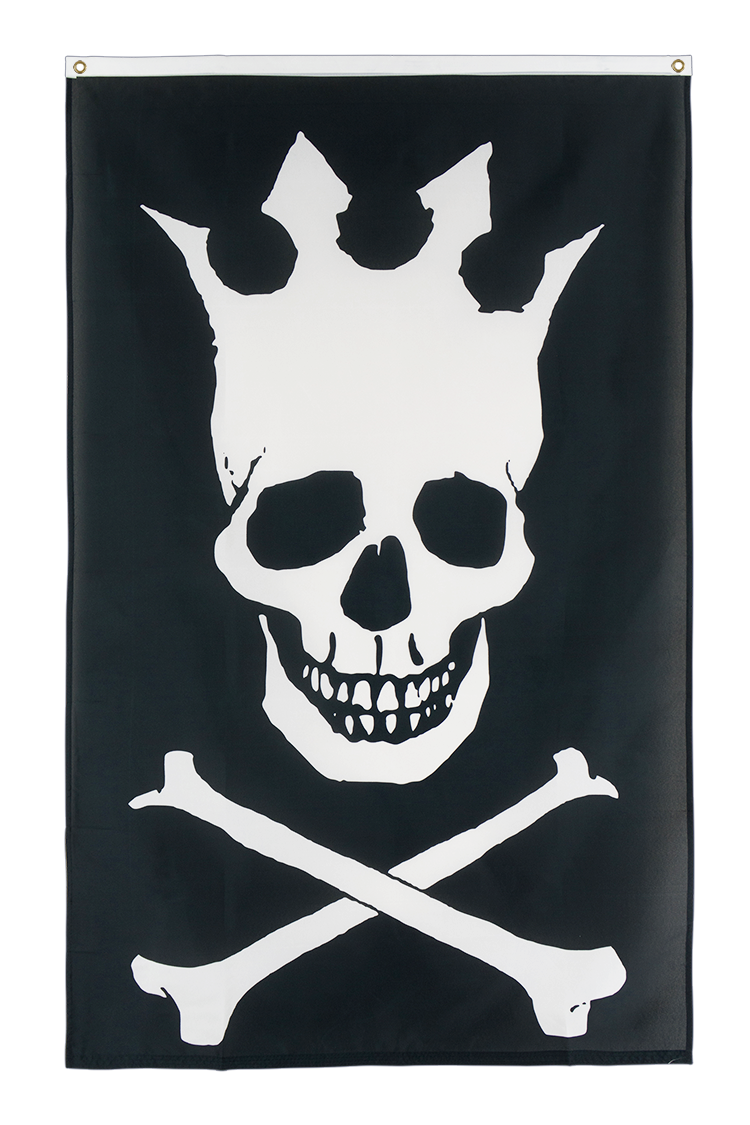 Pirat Totenkopf König Flagge 90 x 150 cm