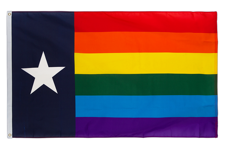 Regenbogen Texas Flagge 90 x 150 cm