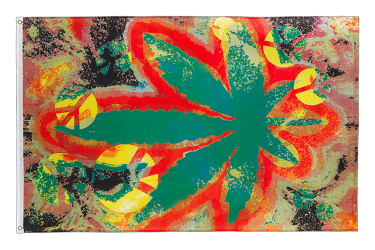 Marijuana Peace Flagge 90 x 150 cm