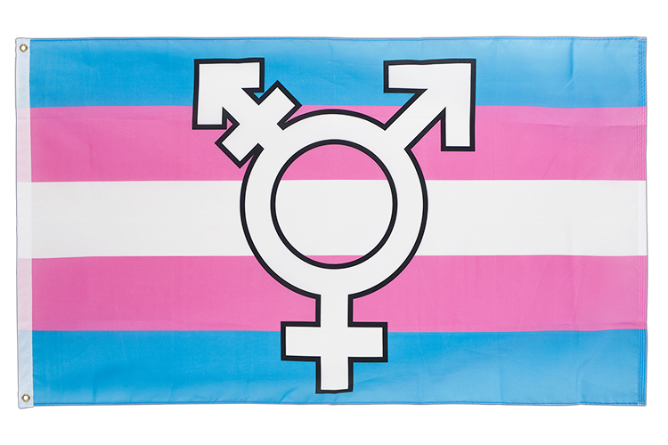 Transgender Symbol Flagge 90 x 150 cm