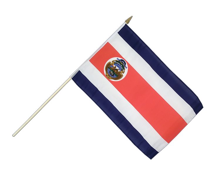 Costa Rica Stockflagge 30 x 45 cm