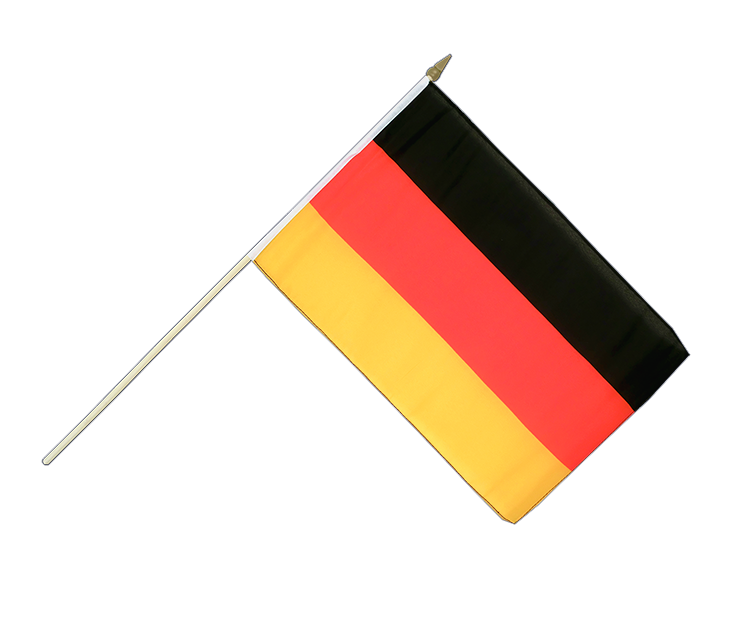 Drapeau Allemagne sur hampe 30 x 45 cm