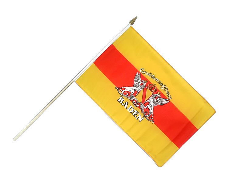 Baden mit Wappen Stockflagge 30 x 45 cm