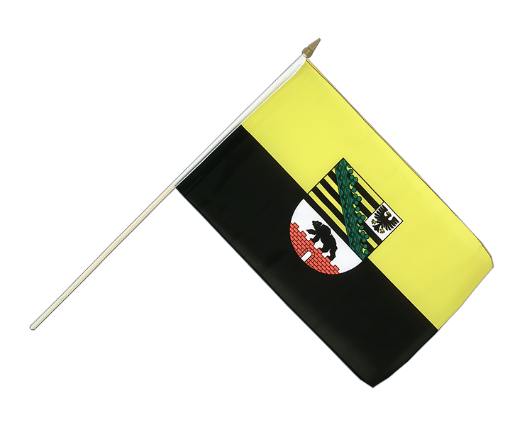 Sachsen Anhalt Stockflagge 30 x 45 cm