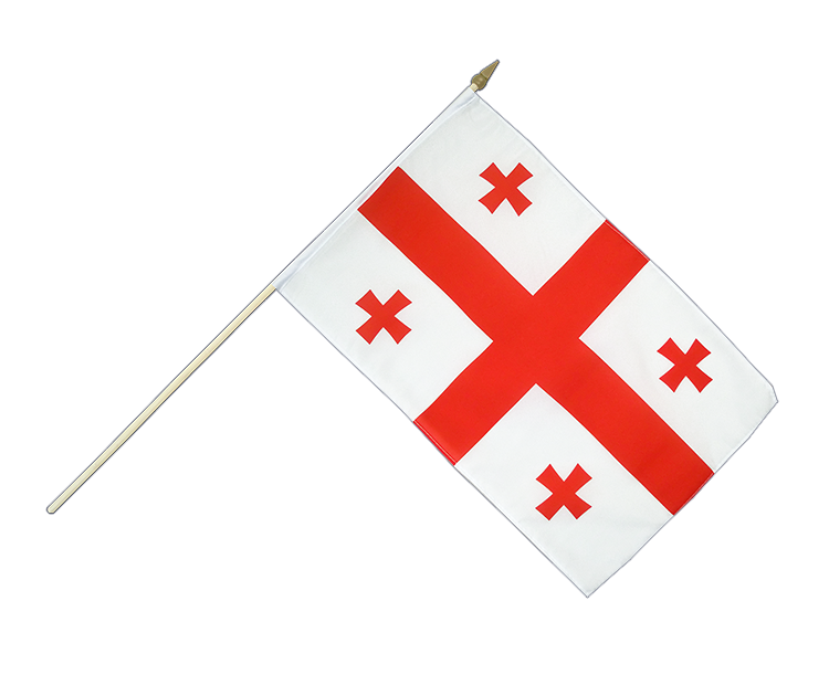 Georgia - Hand Waving Flag 12x18"