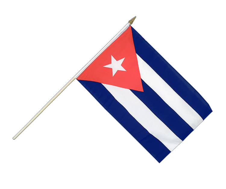 Kuba Stockflagge 30 x 45 cm