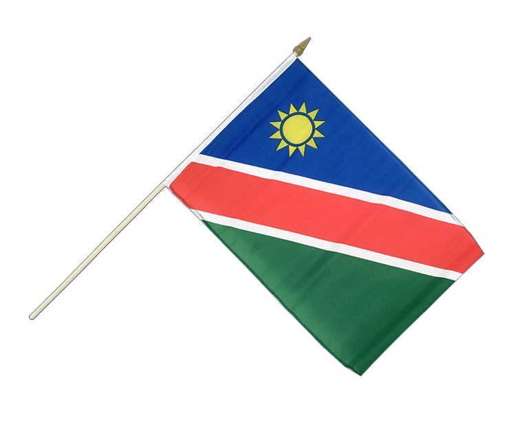 Namibia - Hand Waving Flag 12x18"