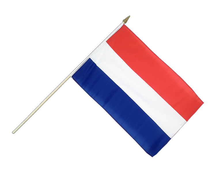 Niederlande Stockflagge 30 x 45 cm