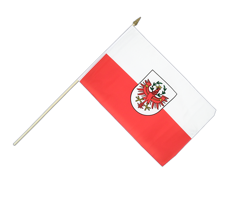 Hand Waving Flag Tyrol - 12x18" (30 x 45 cm)