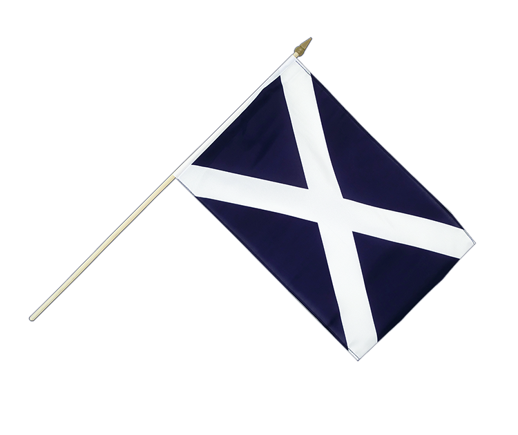 Schottland navy - Stockflagge 30 x 45 cm
