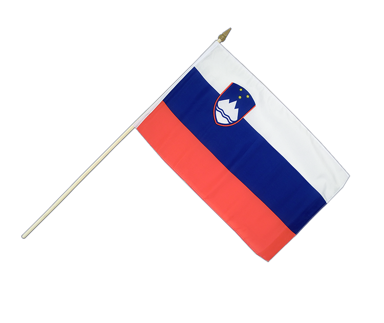 Hand Waving Flag Slovenia - 12x18" (30 x 45 cm)