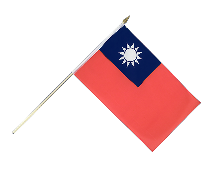 Taiwan Stockflagge 30 x 45 cm