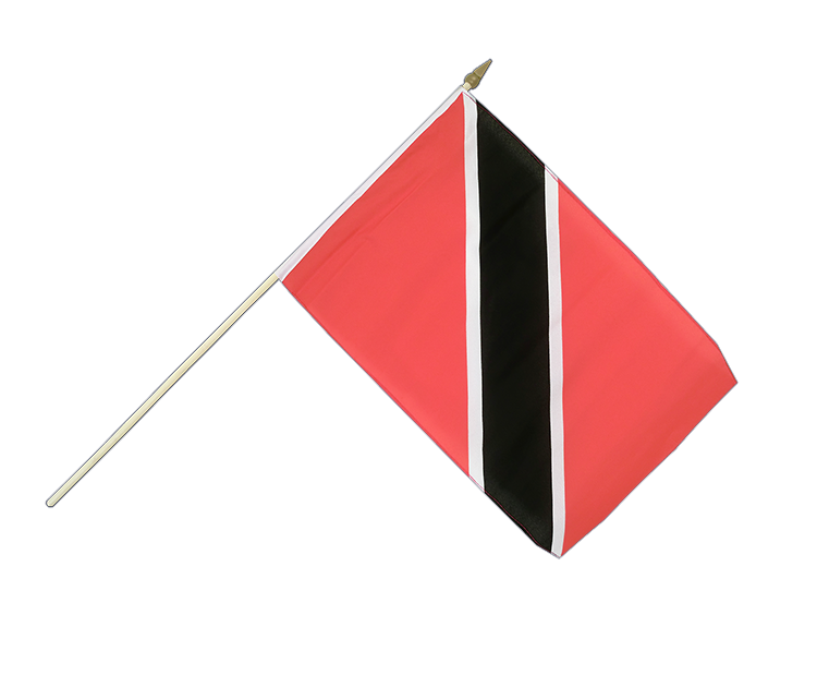 Trinidad und Tobago Stockflagge 30 x 45 cm