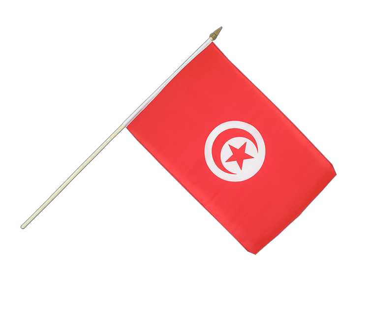 Tunesien Stockflagge 30 x 45 cm