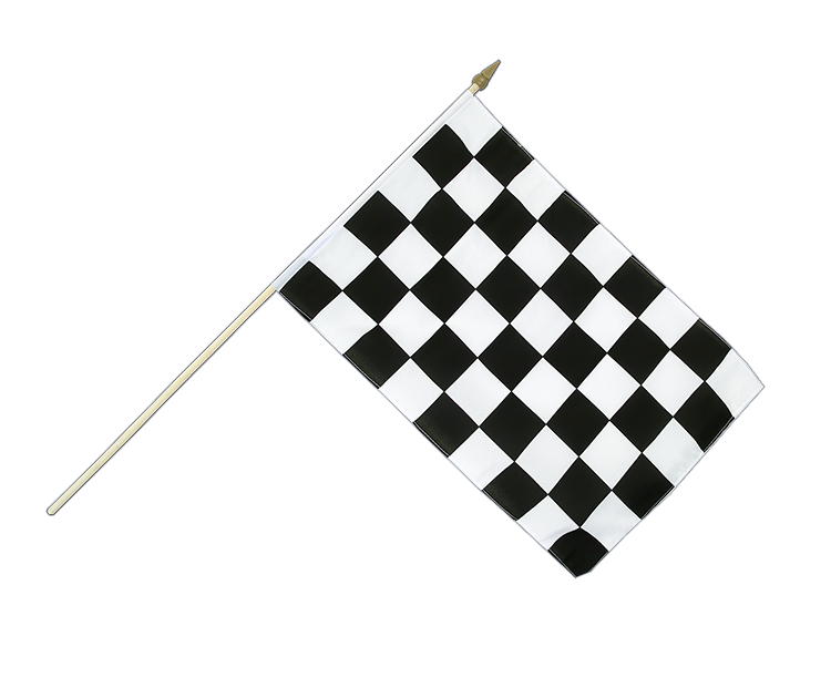 Zielflagge Stockflagge 30 x 45 cm