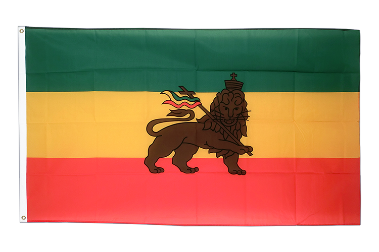Äthiopien mit Löwe Flagge 90 x 150 cm