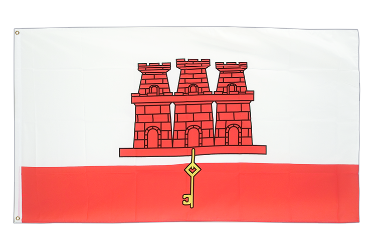 Gibraltar Flagge 90 x 150 cm