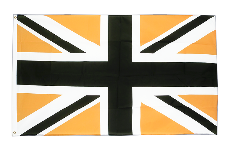 3x5 Union Jack black-gold Flag