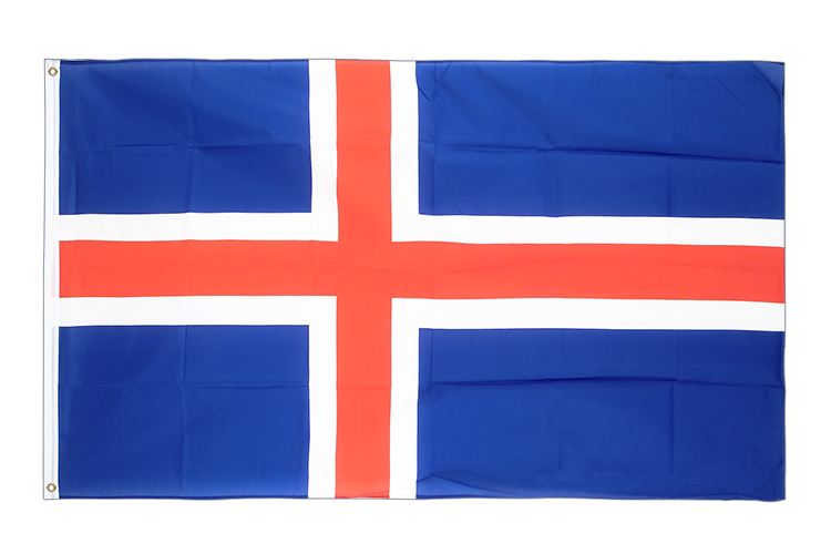 Island Flagge 90 x 150 cm