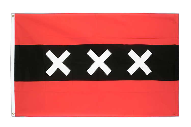 Amsterdam Flagge 90 x 150 cm