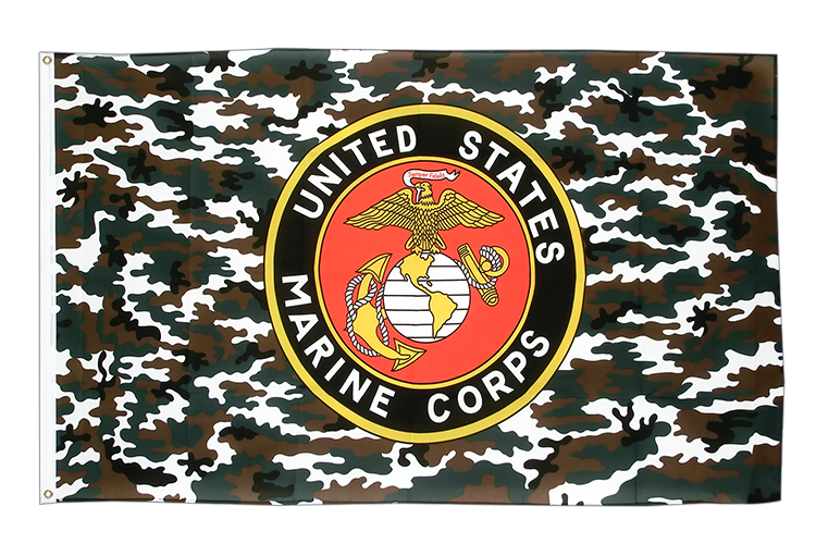 Drapeau USA Etats-Unis US Marine Corps Camouflage 90 x 150 cm
