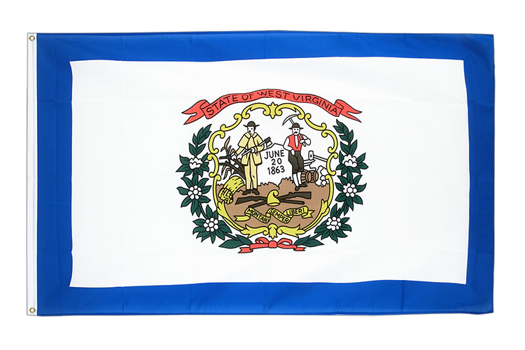 West Virginia - Flagge 90 x 150 cm