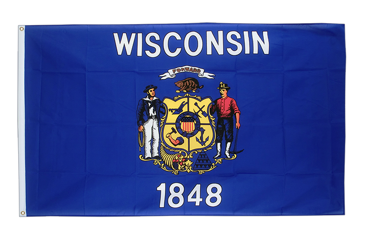 Wisconsin Flagge 90 x 150 cm
