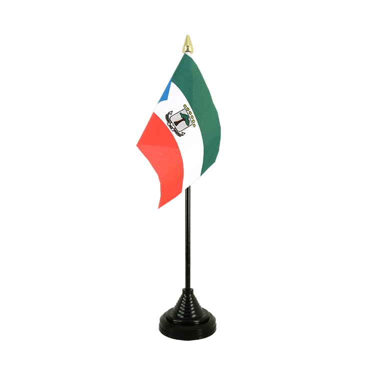 Guinée équatoriale Mini drapeau de table 10 x 15 cm