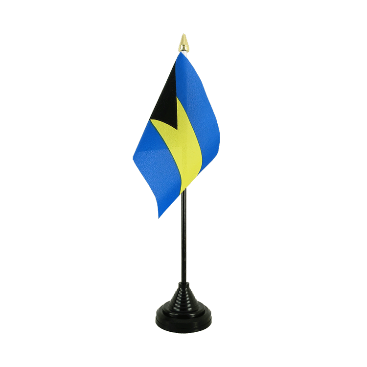 Bahamas Tischflagge 10 x 15 cm