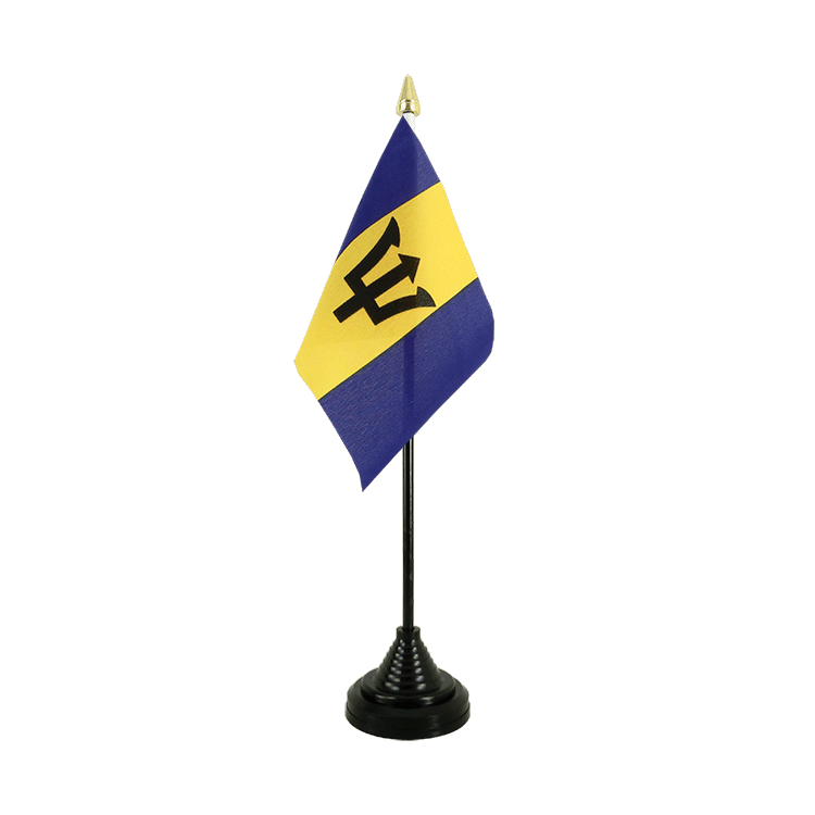 Barbados Tischflagge 10 x 15 cm