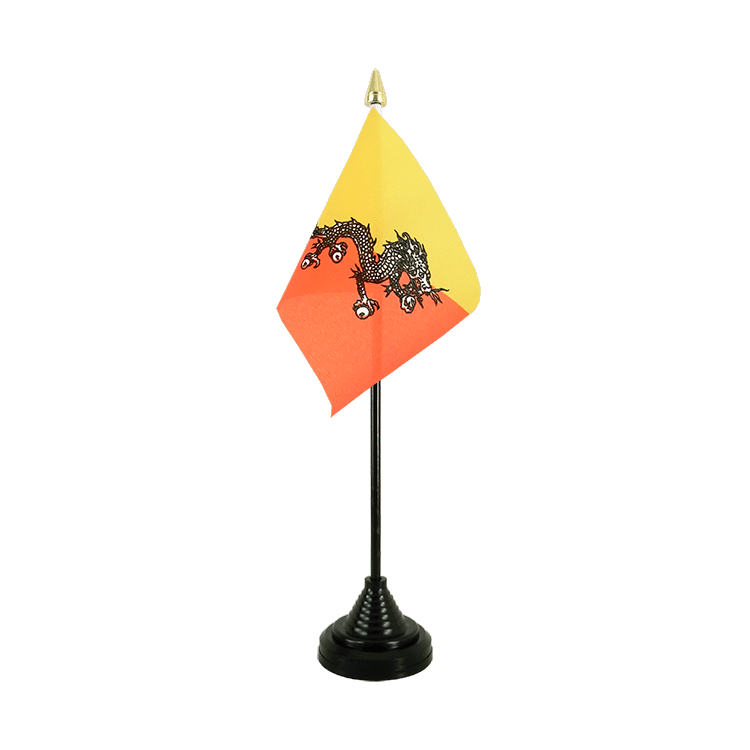 Bhutan - Tischflagge 10 x 15 cm