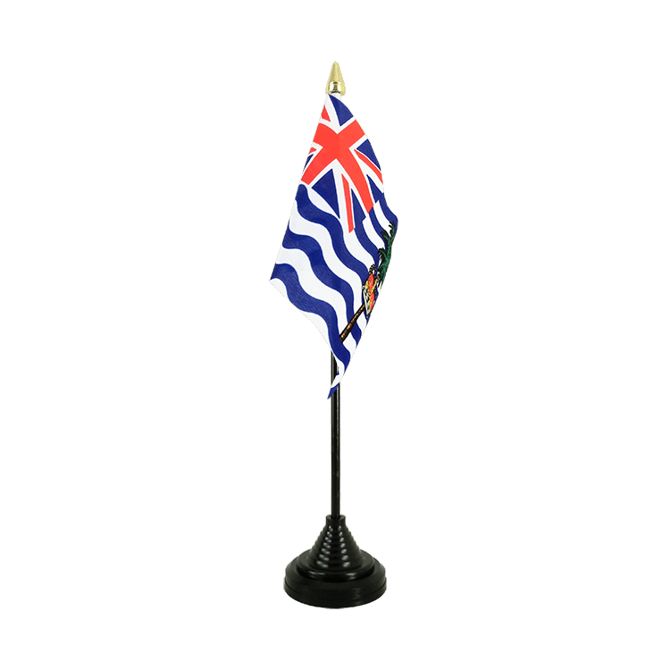 Britisches Territorium im Indischen Ozean - Tischflagge 10 x 15 cm