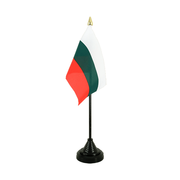 Bulgarie Mini drapeau de table 10 x 15 cm
