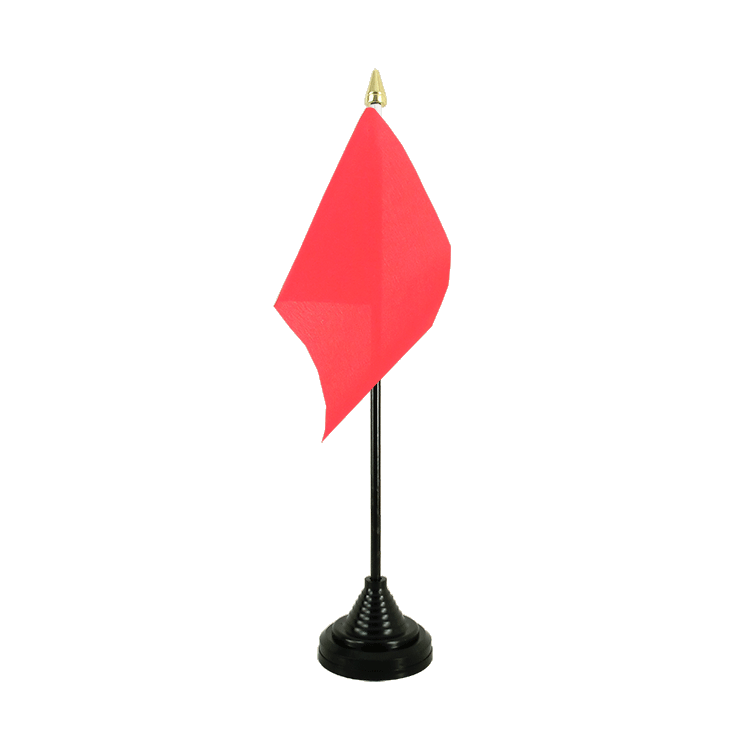 Rouge Mini drapeau de table 10 x 15 cm