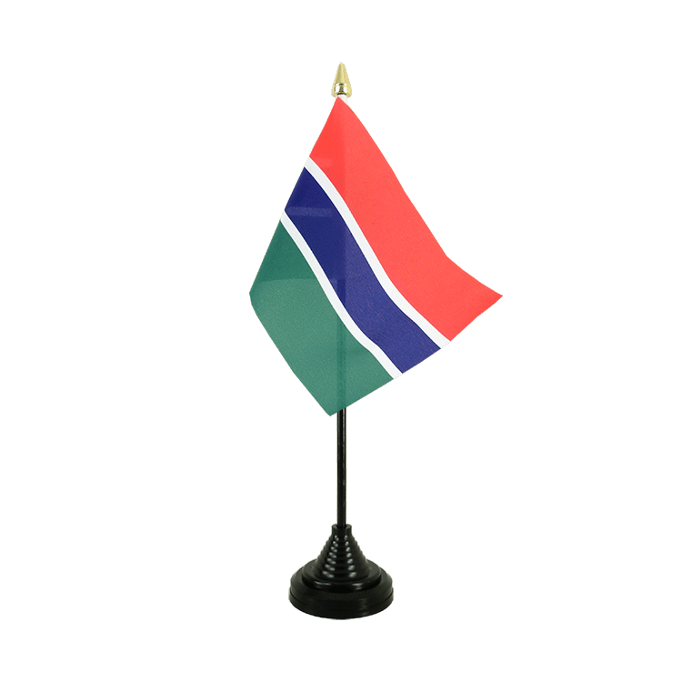 Gambia - Tischflagge 10 x 15 cm
