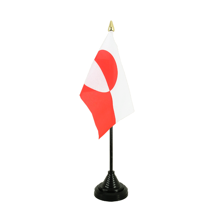 Mini drapeau Groenland de table 10 x 15 cm
