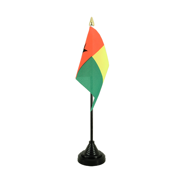 Guinea Bissau - Tischflagge 10 x 15 cm