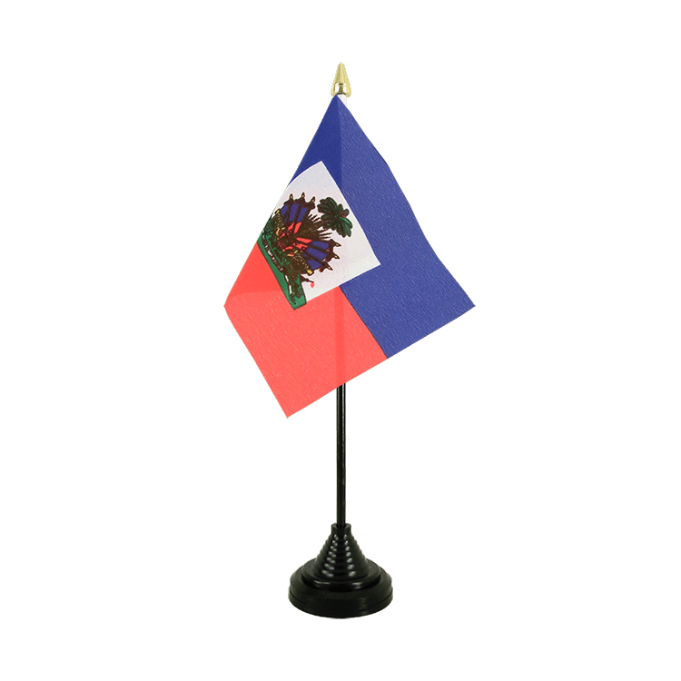 Mini drapeau Haiti de table 10 x 15 cm
