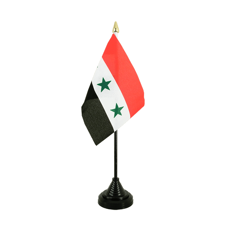 Mini drapeau Irak sans écrit 1963-1991 de table 10 x 15 cm