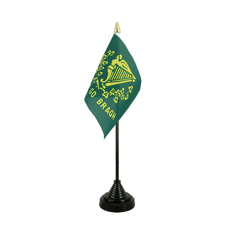 Mini drapeau Erin Go Bragh de table 10 x 15 cm