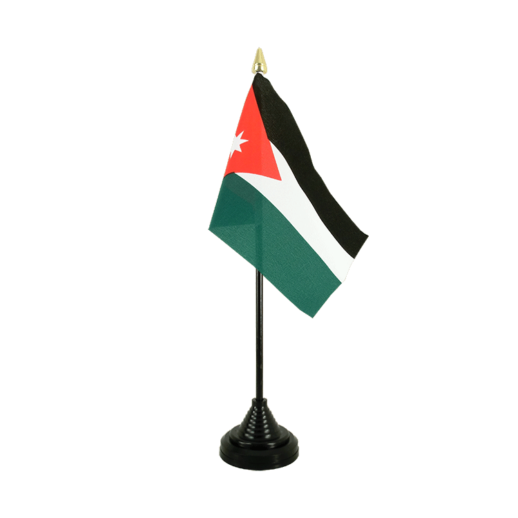 Jordanien Tischflagge 10 x 15 cm
