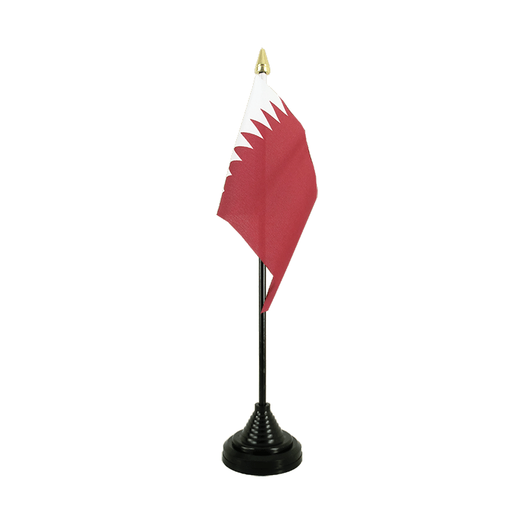 Katar Tischflagge 10 x 15 cm